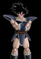 Battle-ready character with spiky black hair and armor, showcasing strength and determination. Ideal for fan art and anime discussions.
