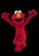 Elmo, the cheerful red monster with big eyes, joyfully celebrates, spreading love and laughter from Sesame Street.