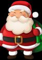 Cheerful Santa Claus in a red suit with a green sack, ready to spread holiday joy and gifts this Christmas season.