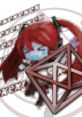 Red-haired character with geometric Sigilkore symbol backdrop, showcasing fantasy art and mystical themes.
