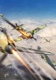 Intense aerial dogfight scene with colorful fighter planes engaging in combat, showcasing War Thunder's thrilling gameplay.