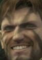 Close-up of Solid Snake, showcasing a fierce expression and detailed facial features, highlighting his rugged character.
