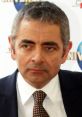 Rowan Atkinson at an event, showcasing his distinguished look with gray hair and a classic suit, reflecting his iconic style.