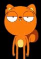 Kiff Chatterley, the playful orange cartoon character with a cheeky expression and a bushy tail. Fun and quirky personality.