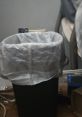 Trash can with a plastic liner, symbolizing the need to let go of past relationships for a healthier first bound relationship.