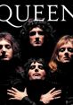 Legendary rock band Queen, iconic pose, linked to "Another One Bites The Dust" song and music history.