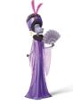 Nana Noodleman, icónica figura de "Sing", con atuendo elegante y abanico, representando el talento en español latino.