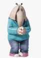 Meena, el adorable elefante de "Sing", vistiendo sudadera azul y jeans, transmite ternura y autenticidad en español latino.