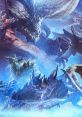 Epic dragon battle scene showcasing various fierce monsters in a stunning icy environment. Perfect for Mii Voice Over fans.