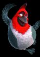 Pedro de la película "Rio" muestra su personalidad alegre con plumas rojas y una expresión divertida. ¡Disfruta del encanto latino!
