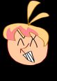 Nilu Faeric character art with a playful expression, featuring blonde hair and pink accents, inspired by Gepard from HSR.