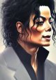 Stylized portrait of Michael Jackson, emphasizing his signature look and iconic hairstyle. Perfect for Ultra Noise Reduction fans.