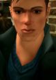 Close-up of a character with a serious expression, featuring styled hair and a blue shirt, likely related to Ricky Pucino 2025.