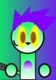 Colorful cartoon character with green body, purple spikes, and big yellow eyes, inspired by Jett0167's playful art style.