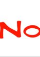 Bold red text spelling "No" on a white background, conveying a strong negative reaction or refusal. Perfect for "Oh no!" scenarios.