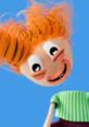 Colorful character with orange hair and bright expression, showcasing creativity in children's entertainment, ideal for Jjhejjeke fans.