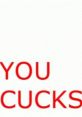 Bold text stating "YOU CUCKS" emphasizing dominance in cuckold audios and fetish themes. Explore your fantasies confidently.