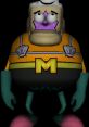 3D rendering of Mermaid Man, the quirky superhero from "SpongeBob SquarePants," wearing his iconic costume.