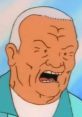 Cotton Hill from King of the Hill, known for his harsh demeanor and memorable quotes, showcases his distinct character style.