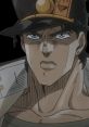 Jotaro Kujo from the English Dub V2, showcasing his iconic serious expression and distinctive hat.