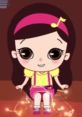 Cheerful animated character Olive (Tabitha Gyde) with musical notes, showcasing fun and creativity. Perfect for kids' entertainment.