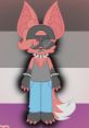 Stylish cartoon character with pink fur, oversized ears, sunglasses, and casual attire, embodying the Meaty Petey style.