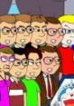 Group of animated characters expressing emotions, ideal for Go!Animate and Plotagon videos showcasing diverse expressions.