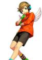 P3D Ken Amada striking a playful pose, wearing headphones, vibrant attire, and angelic wings. Iconic gaming character.