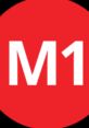 M1 line symbol of Metro Istanbul, representing a key route in the city's public transportation network.