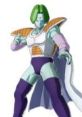 Zarbon from Dragon Ball, showcasing his confident pose and distinctive green hair, represents Sparking Zero quotes.