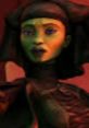 Luminara Unduli's character in Clone Wars, showcasing her distinctive green skin and elegant attire, captures a moment of focus.