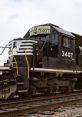 Norfolk Southern geep locomotive 3407 in action, showcasing Jamestheredengine production quality in rail transport.
