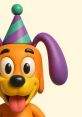 Bobby The Doggo 2, a cheerful cartoon dog with a party hat, showcasing vibrant colors and a playful expression.