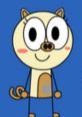 Cheerful Janice from "Mushy-Mush-Otto" features big eyes and a playful pose against a bright blue background.