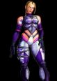 Nina Williams from SFVSTKKN, showcasing her stylish purple outfit and confident stance, emphasizes her iconic voice lines.