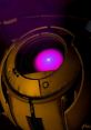 Close-up of a robotic sphere with a vibrant pink core, reminiscent of the Portal 2 announcer's voice features.