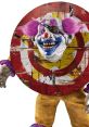 Bullseye (Spirit Halloween) Bullseye was a carnival clown just getting off from his shift when he heard a high-pitched,