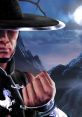 Mortal Kombat Announcer V2 showcasing a fierce character in a dramatic mountainous landscape, ready for battle.