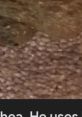 Close-up of a rug with an angry expression from a character named Lilly, showcasing texture and warm tones.
