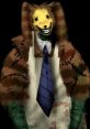 Lorenzo Waterman from TRoTPR depicted in a creepy, ragged outfit with an unsettling smile and a whimsical mask.
