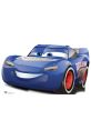 Fabulous Lightning McQueen, blue race car with a confident smile, designed for speed and adventure in the Cars franchise.
