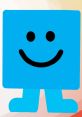 Happy blue square character with a smile, featured in "Mister Maker." Perfect for kids' creativity and art inspiration.
