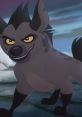 Janja from Disney Junior's The Lion Guard, a clever hyena with a mischievous grin and striking features.