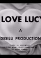 Title card of "I Love Lucy," showcasing iconic Desilu Production branding and classic Hollywood design elements.
