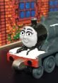 Charming miniature train toy inspired by Cindy, Daphne & Kathy as Julie Ryan from Bruno & Friends, set against a colorful backdrop.