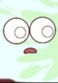 Cartoon character with wide eyes and surprised expression, conveying dental health themes related to teeth care.