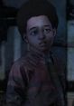 Willy from "The Walking Dead: Final Season," showing a worried expression in tattered clothing, highlighting his resilience.