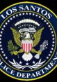 Los Santos Police Department emblem featuring an eagle, representing law enforcement in Grand Theft Auto V.
