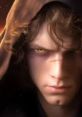 Intense character portrait with piercing yellow eyes, embodying a dark and powerful presence in SW 2.0.