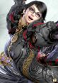 Bayonetta showcasing her iconic style and energy in Bayonetta 3, featuring intricate costume details and her signature glasses.